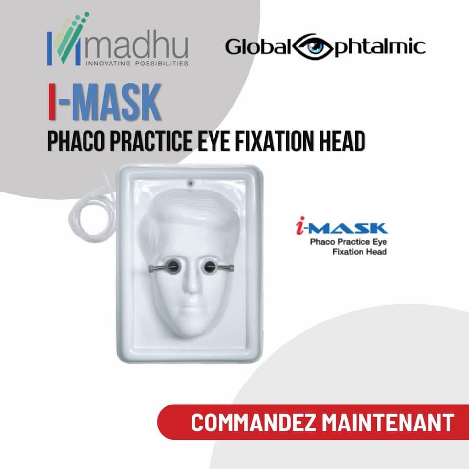 I-MASK tête de fixation pour l'entrainement à la phacorémulsification.
