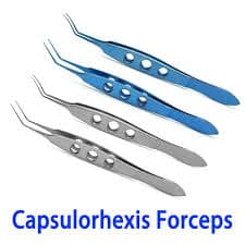Pinces à capsulorhexis et autres